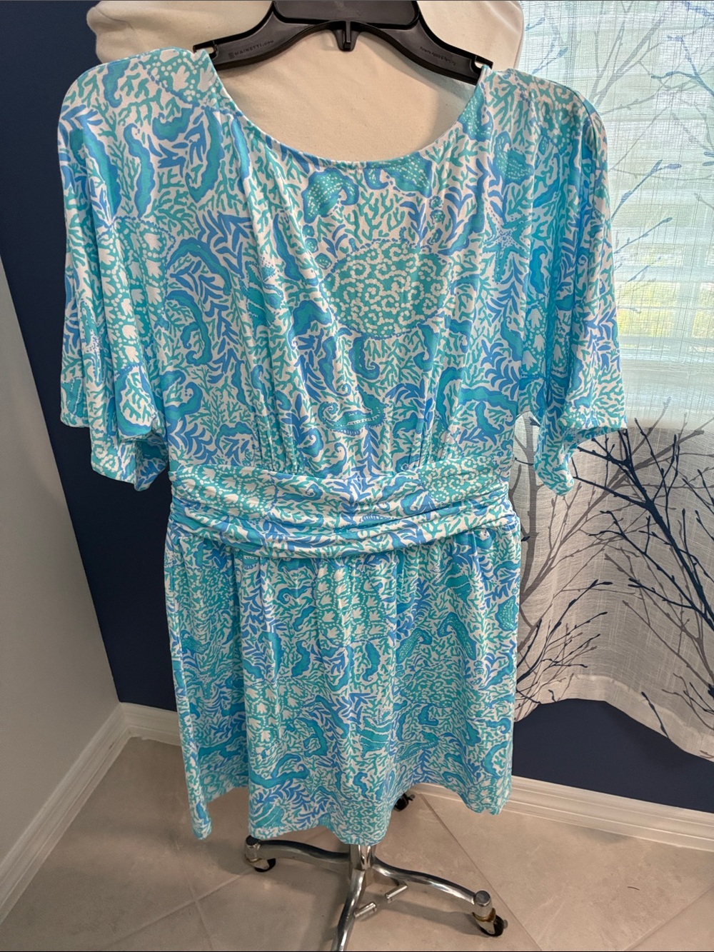 Lilly Pulitzer Parigi Boat Neck Romper Dress